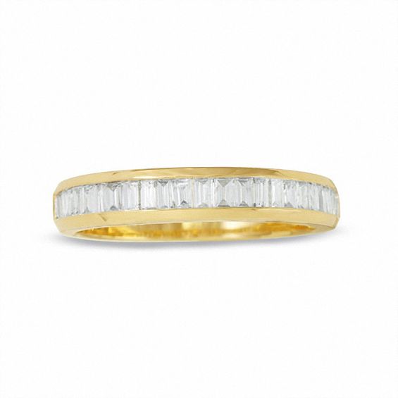1/2 CT. T.w. Classic Baguette Diamond Channel Band in 14K Gold