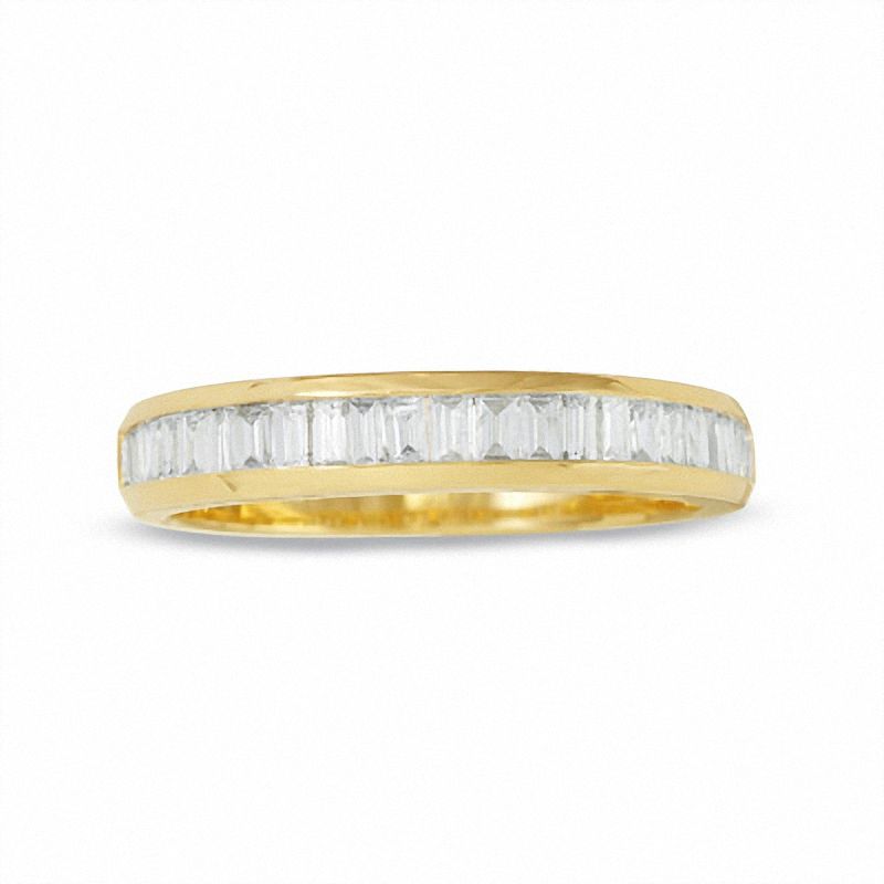 1/2 CT. T.W. Classic Baguette Diamond Channel Band in 14K Gold