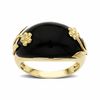 Thumbnail Image 1 of Onyx Flower Ring in 10K Gold