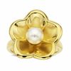 Thumbnail Image 0 of Cultured Freshwater Pearl Flower Ring in 14K Gold - Size 7