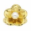 Thumbnail Image 1 of Freshwater Cultured Pearl Flower Ring in 14K Gold-Size 7