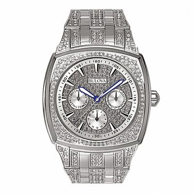 bulova crystal mens watch