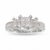 Thumbnail Image 1 of 1 CT. T.W. Quad Princess-Cut Diamond Three Stone Ring in 14K White Gold
