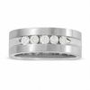 Thumbnail Image 1 of Men's 1/2 CT. T.W. Diamond Five Stone Band in 14K White Gold