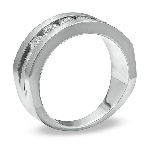 1 CT. T.w. Diamond Five Stone Band in 14K White Gold