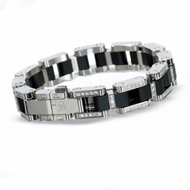 Main Image 1 of Simmons Collection 1-1/2 CT. T.W. Diamond Bar Link Bracelet