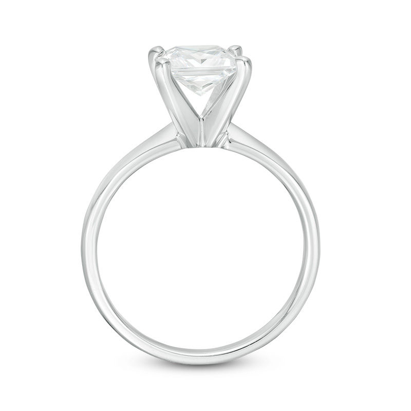 1-1/2 CT. Certified Princess-Cut Diamond Solitaire Engagement Ring in 14K White Gold (I/I2)