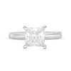 Thumbnail Image 5 of 1-1/2 CT. Certified Princess-Cut Diamond Solitaire Engagement Ring in 14K White Gold (I/I2)