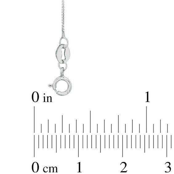 0.52mm Box Chain Necklace in 14K White Gold