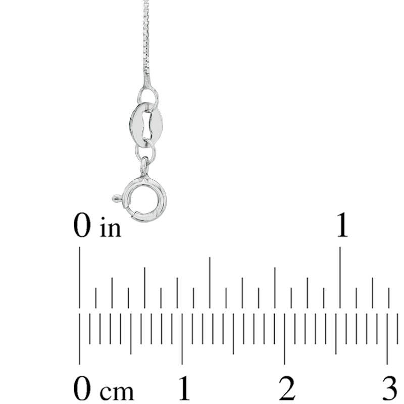 Main Image 2 of 0.52mm Box Chain Necklace in 14K White Gold - 16&quot;