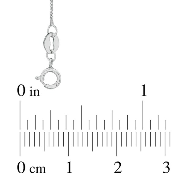 0.52mm Box Chain Necklace in 14K White Gold - 18"
