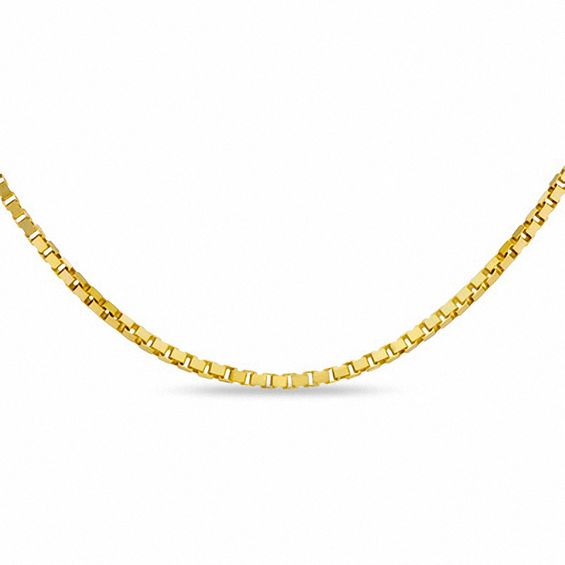 1.15mm Box Chain Necklace in 14K Gold - 18"