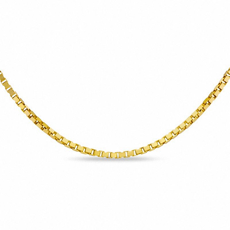 Main Image 1 of 1.15mm Box Chain Necklace in 14K Gold - 18"