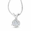 Thumbnail Image 1 of 3/4 CT. T.W. Diamond Solitaire Pendant in 14K White Gold