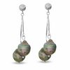 Thumbnail Image 1 of Double Tahitian Cultured Pearl Drop Earrings