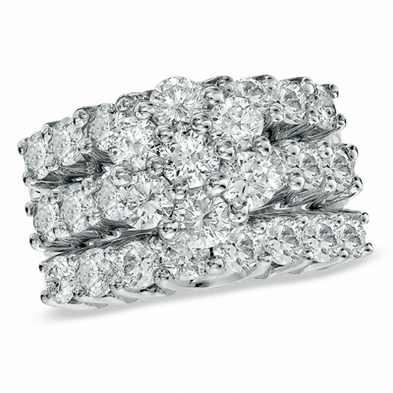 4 CT. T.W. Diamond Bridal Set in 14K White Gold | Zales