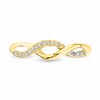 Thumbnail Image 0 of 1/10 CT. T.W. Diamond Twine Ring in 10K Gold