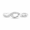 Thumbnail Image 1 of 1/10 CT. T.W. Diamond Twine Ring in 10K White Gold