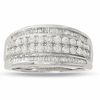Thumbnail Image 1 of 1 CT. T.W. Diamond Double Row Ring in 14K White Gold