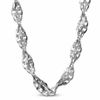 Thumbnail Image 1 of Ladies' 2.1m Fashion Singapore Chain Necklace in 14K White Gold - 18"