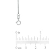 Thumbnail Image 2 of Ladies' 0.8mm Square Wheat Chain Necklace in 14K White Gold - 18"