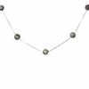 Thumbnail Image 1 of 9.0-10.0mm Tahitian Cultured Pearl Necklace in 14K White Gold
