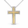Thumbnail Image 1 of Heartfelt Collection Sterling Silver and 14K Gold Cross Pendant