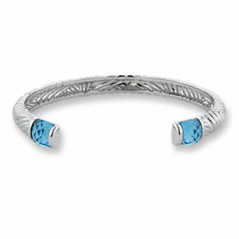 Main Image 1 of Blue Topaz Woven Cuff Bracelet