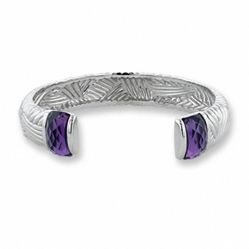 Main Image 1 of Amethyst Woven Cuff Bracelet