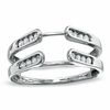 Thumbnail Image 1 of 1/4 CT. T.W. Diamond Channel Cathedral Solitaire Enhancer in 14K White Gold