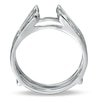 Thumbnail Image 1 of 1/4 CT. T.W. Diamond Channel Cathedral Solitaire Enhancer in 14K White Gold