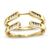 Thumbnail Image 1 of 1/4 CT. T.W. Diamond Channel Cathedral Solitaire Enhancer in 14K Gold