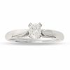 Thumbnail Image 1 of 1/2 CT. Certified Radiant-Cut Diamond Solitaire Engagement Ring in 18K White Gold