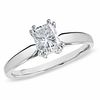 Thumbnail Image 1 of 1 CT. Certified Radiant-Cut Diamond Solitaire Engagement Ring in 14K White Gold
