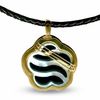Thumbnail Image 1 of Mother-of-Pearl Daisy Pendant in 18K Gold