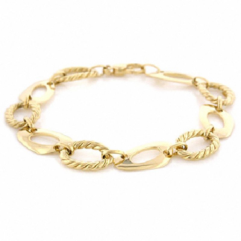 Main Image 1 of 12.7mm Pablo Chain Bracelet in 18K Gold - 7.5"