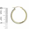 Thumbnail Image 3 of 14K Two-Tone Gold 30mm Double Hoop Earrings