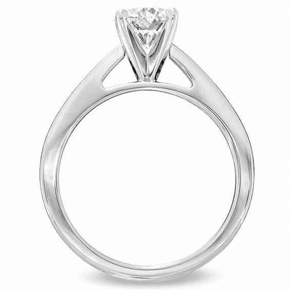 Celebration LuxÂ® 1 CT. Certified Diamond Solitaire Engagement Ring in 18K White Gold (I/Si2