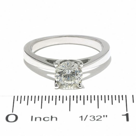 Celebration LuxÂ® 1 CT. Certified Diamond Solitaire Engagement Ring in 18K White Gold (I/Si2