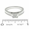 Thumbnail Image 4 of Celebration Lux® 1/2 CT. Princess-Cut Certified Diamond Solitaire Engagement Ring in 18K White Gold (I/SI2)
