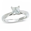 Thumbnail Image 1 of Celebration Lux® 1 CT. Princess-Cut Certified Diamond Solitaire Engagement Ring in 18K White Gold (I/SI2)