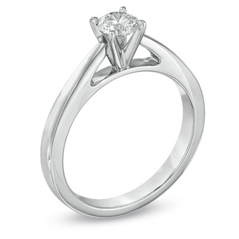 Celebration Lux® 1/2 CT. Diamond Solitaire Engagement Ring in 14K White Gold (I/SI2)