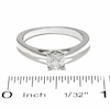 Thumbnail Image 3 of Celebration Lux® 1/2 CT. Diamond Solitaire Engagement Ring in 14K White Gold (I/SI2)