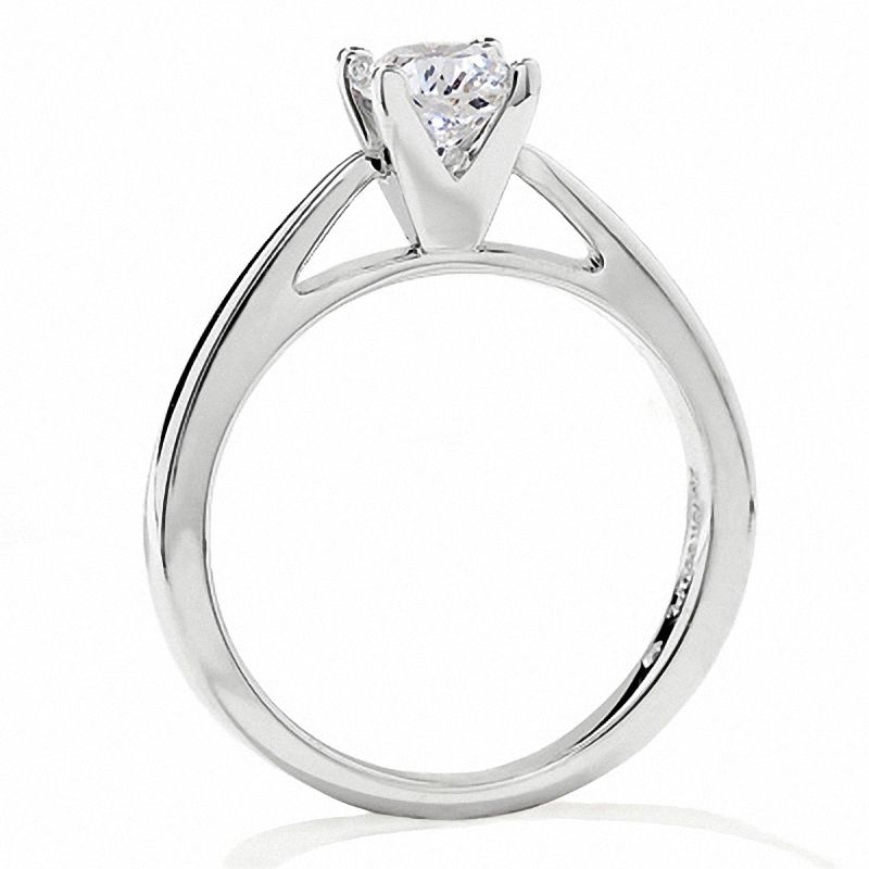 Main Image 3 of Celebration Lux® 3/4 CT. Certified Diamond Solitaire Engagement Ring in 18K White Gold (I/SI2)
