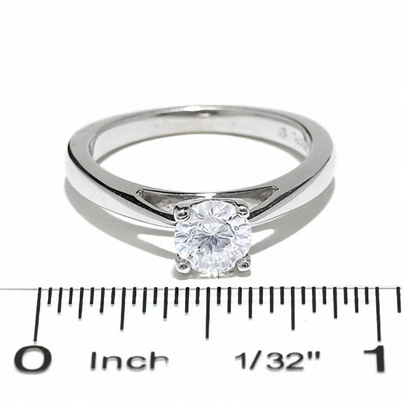 Main Image 4 of Celebration Lux® 3/4 CT. Certified Diamond Solitaire Engagement Ring in 18K White Gold (I/SI2)