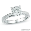 Thumbnail Image 1 of Celebration Lux® 1-1/2 CT. Certified Diamond Solitaire Engagement Ring in 18K White Gold (I/SI2)