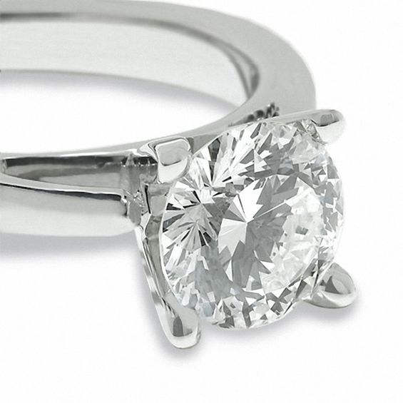 Celebration LuxÂ® 1-1/2 CT. Certified Diamond Solitaire Engagement Ring in 18K White Gold (I/Si2)
