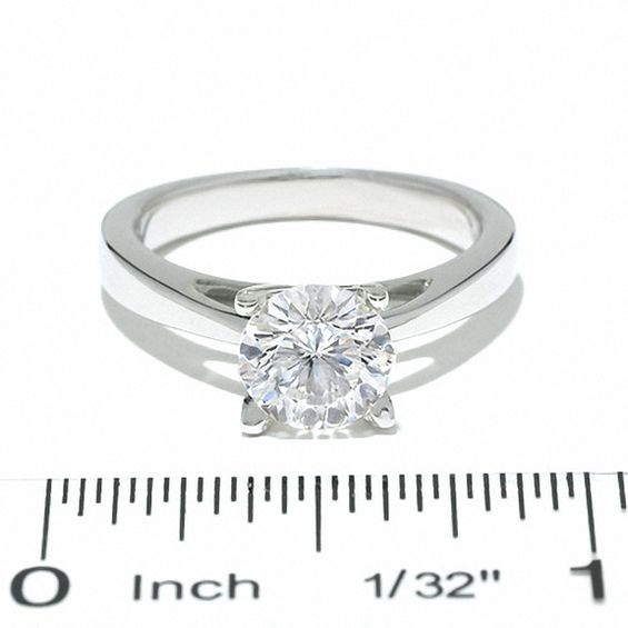 Celebration LuxÂ® 1-1/2 CT. Certified Diamond Solitaire Engagement Ring in 18K White Gold (I/Si2)