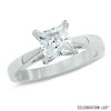 Thumbnail Image 1 of Celebration Lux® 1-1/2 CT. Princess-Cut Certified Diamond Solitaire Engagement Ring in 18K White Gold (I/SI2)