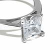 Thumbnail Image 2 of Celebration Lux® 1-1/2 CT. Princess-Cut Certified Diamond Solitaire Engagement Ring in 18K White Gold (I/SI2)